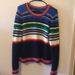 Colorful striped sweater